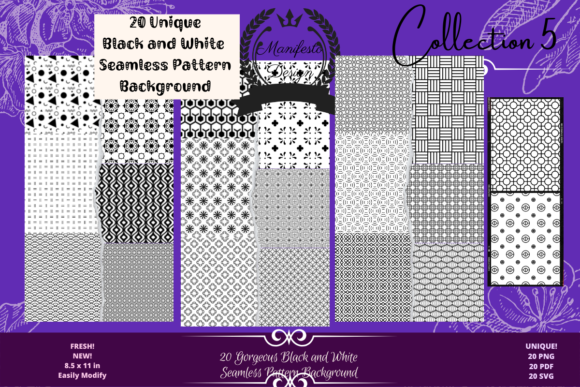 20 Abstract Digital Seamless Patterns V5