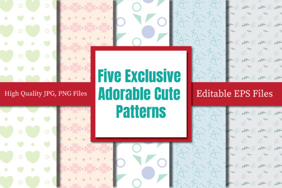 Exclusive Adorable Cute Patterns Set 1